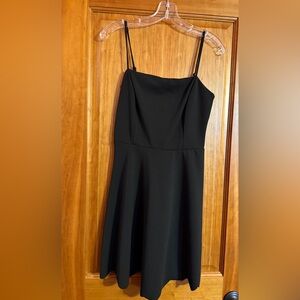 Dry Goods Black Mini Dress with Spaghetti Straps